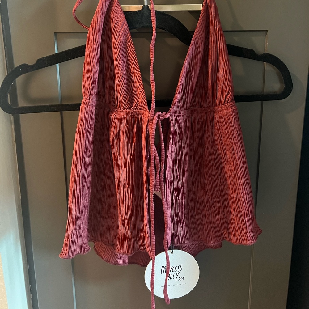 Backless Tie Front Tank